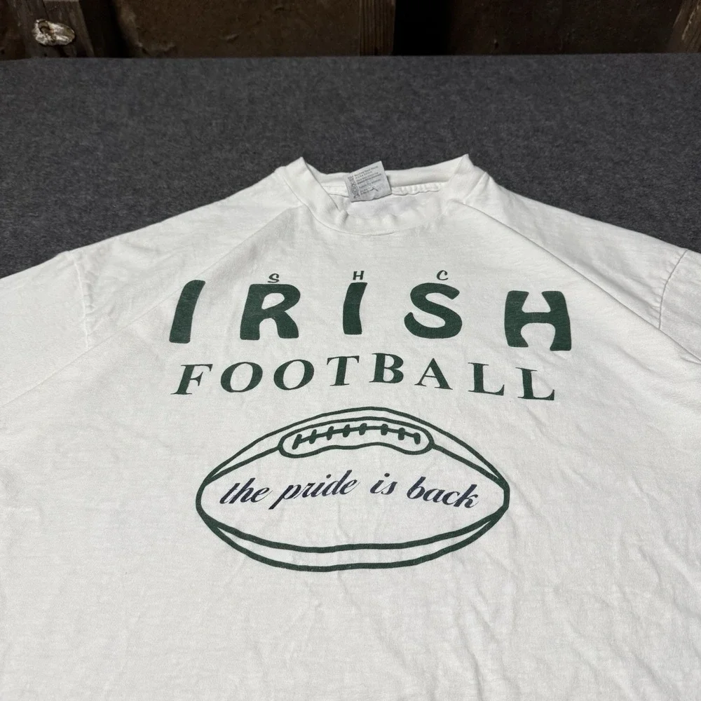 VTG 90s SHC Irish Football Pride Tshirt Mens‎ XXL Sports Single Stitch
